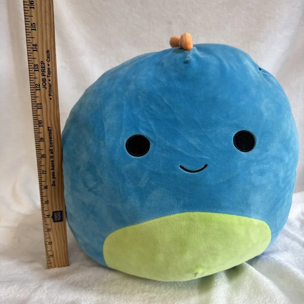 Squishmallows 16 inch Darex The Blue Dinosaur Green Belly‎ Stuffed Animal Plush